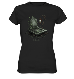 Mystische Grabstein - Illustration mit Laterne und Efeu - Ladies Premium Shirt | Lady - Shirts | Dark Shadows Arts