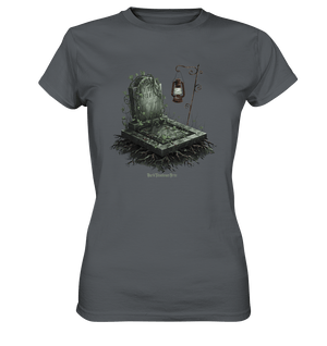 Mystische Grabstein - Illustration mit Laterne und Efeu - Ladies Premium Shirt | Lady - Shirts | Dark Shadows Arts
