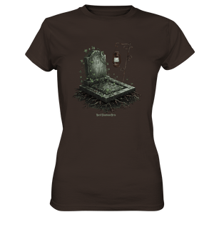 Mystische Grabstein - Illustration mit Laterne und Efeu - Ladies Premium Shirt | Lady - Shirts | Dark Shadows Arts