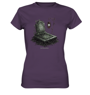 Mystische Grabstein - Illustration mit Laterne und Efeu - Ladies Premium Shirt | Lady - Shirts | Dark Shadows Arts