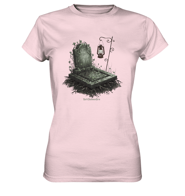 Mystische Grabstein - Illustration mit Laterne und Efeu - Ladies Premium Shirt | Lady - Shirts | Dark Shadows Arts