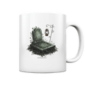 Mystische Grabstein - Illustration mit Laterne und Efeu - Tasse glossy | Trinkgefäße | Dark Shadows Arts