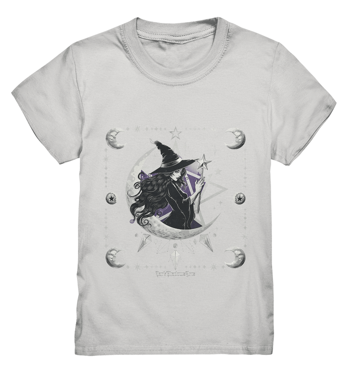 Mystische Hexe im Halbmond Magische Sternennacht - Kids Premium Shirt | Kids & Babys | Dark Shadows Arts