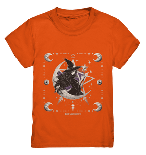 Mystische Hexe im Halbmond Magische Sternennacht - Kids Premium Shirt | Kids & Babys | Dark Shadows Arts