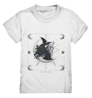 Mystische Hexe im Halbmond Magische Sternennacht - Kids Premium Shirt | Kids & Babys | Dark Shadows Arts