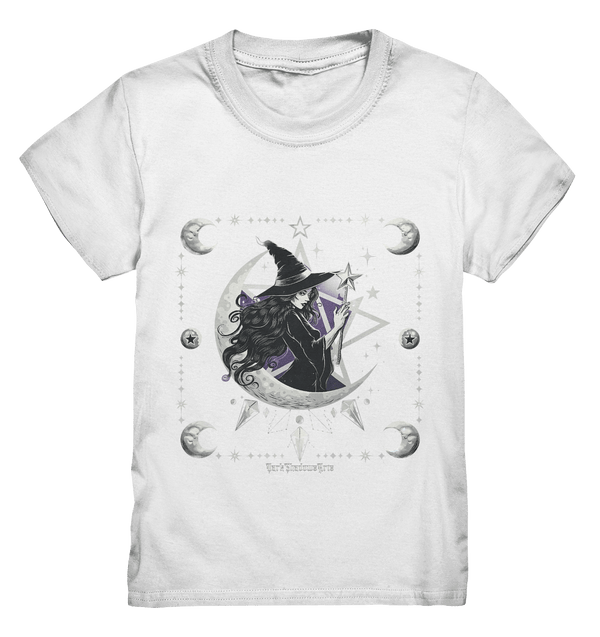 Mystische Hexe im Halbmond Magische Sternennacht - Kids Premium Shirt | Kids & Babys | Dark Shadows Arts