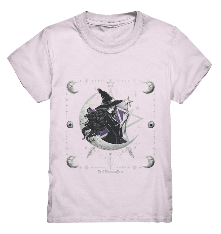 Mystische Hexe im Halbmond Magische Sternennacht - Kids Premium Shirt | Kids & Babys | Dark Shadows Arts