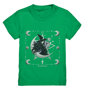 Mystische Hexe im Halbmond Magische Sternennacht - Kids Premium Shirt | Kids & Babys | Dark Shadows Arts