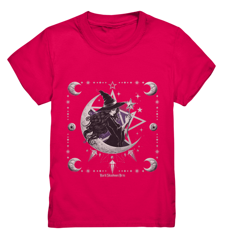 Mystische Hexe im Halbmond Magische Sternennacht - Kids Premium Shirt | Kids & Babys | Dark Shadows Arts