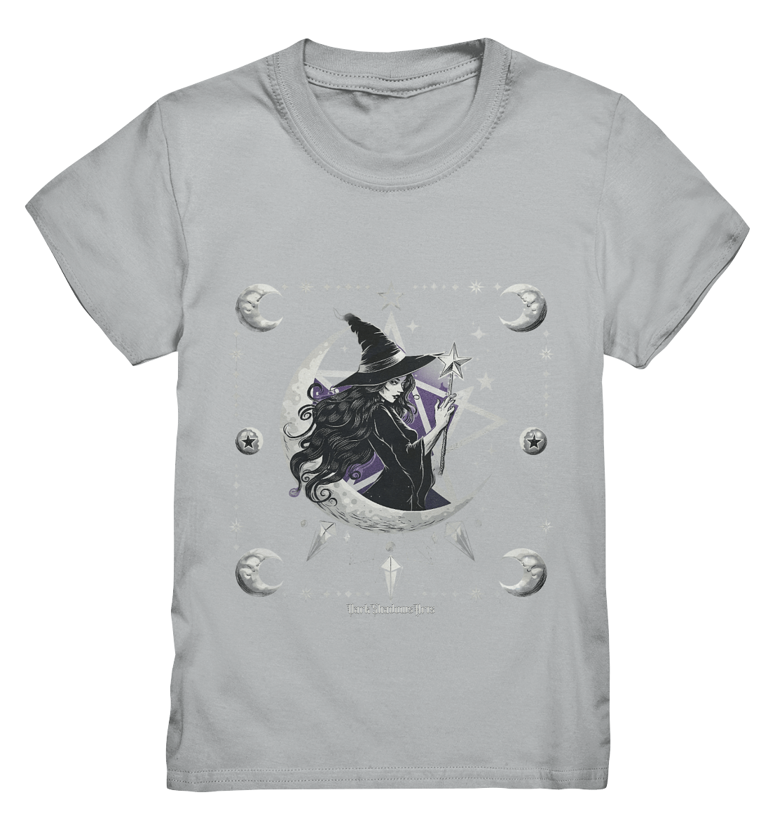 Mystische Hexe im Halbmond Magische Sternennacht - Kids Premium Shirt | Kids & Babys | Dark Shadows Arts