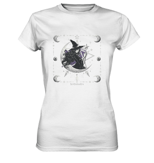 Mystische Hexe im Halbmond Magische Sternennacht - Ladies Premium Shirt | Lady - Shirts | Dark Shadows Arts