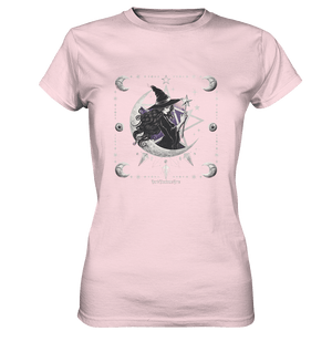 Mystische Hexe im Halbmond Magische Sternennacht - Ladies Premium Shirt | Lady - Shirts | Dark Shadows Arts