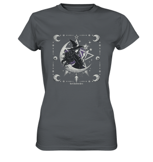 Mystische Hexe im Halbmond Magische Sternennacht - Ladies Premium Shirt | Lady - Shirts | Dark Shadows Arts
