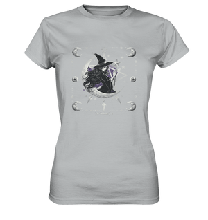 Mystische Hexe im Halbmond Magische Sternennacht - Ladies Premium Shirt | Lady - Shirts | Dark Shadows Arts