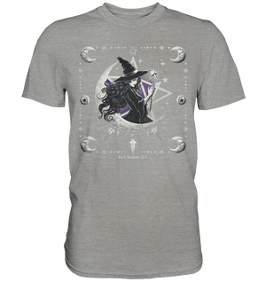 Mystische Hexe im Halbmond Magische Sternennacht - Premium Shirt | Unisex - Shirts | Dark Shadows Arts