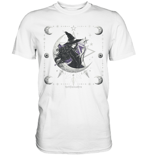 Mystische Hexe im Halbmond Magische Sternennacht - Premium Shirt | Unisex - Shirts | Dark Shadows Arts