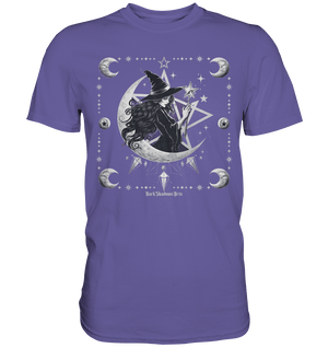 Mystische Hexe im Halbmond Magische Sternennacht - Premium Shirt | Unisex - Shirts | Dark Shadows Arts