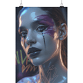 Neon ink - Abstrakte Kunst und leuchtende Symbolik auf Haut - Poster Din A1 (hoch) | Wall Art | Dark Shadows Arts