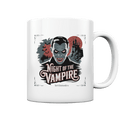 Night of the Vampire – Gothic Vampir mit Schloss & Vollmond - Tasse glossy | Trinkgefäße | Dark Shadows Arts