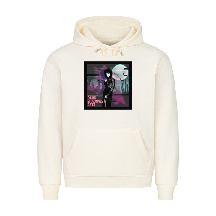 Night Queen – Gothic Eleganz im VHS - Glitch - HigherBlanks Premium Hoodie | Hoodie | Dark Shadows Arts