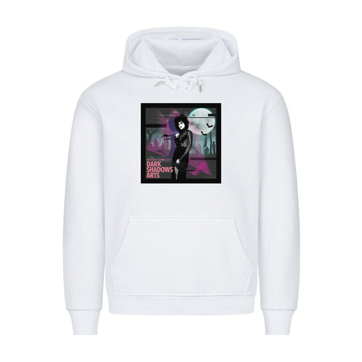 Night Queen – Gothic Eleganz im VHS - Glitch - HigherBlanks Premium Hoodie | Hoodie | Dark Shadows Arts