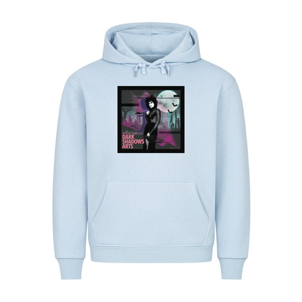 Night Queen – Gothic Eleganz im VHS - Glitch - HigherBlanks Premium Hoodie | Hoodie | Dark Shadows Arts