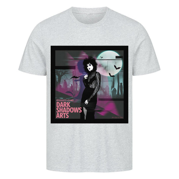 Night Queen – Gothic Eleganz im VHS - Glitch - HigherBlanks Premium T-Shirt | T-Shirt | Dark Shadows Arts