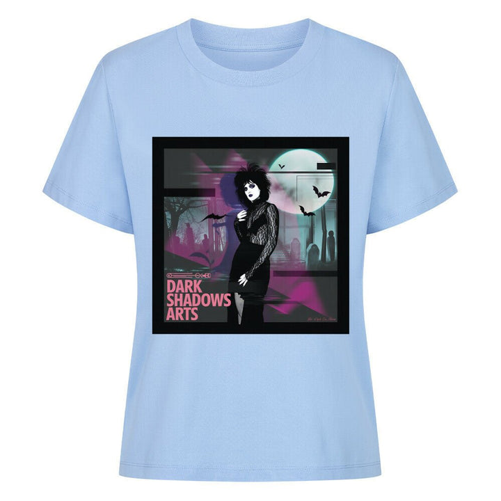 Night Queen – Gothic Eleganz im VHS - Glitch - Premium Organic Shirt Women | T-Shirt | Dark Shadows Arts