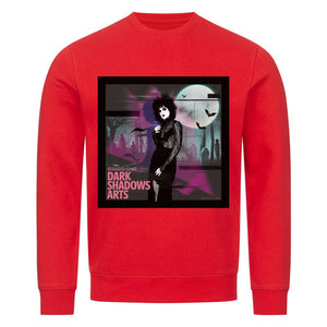 Night Queen – Gothic Eleganz im VHS - Glitch - Premium Organic Sweatshirt | Sweatshirt | Dark Shadows Arts