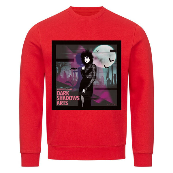 Night Queen – Gothic Eleganz im VHS - Glitch - Premium Organic Sweatshirt | Sweatshirt | Dark Shadows Arts