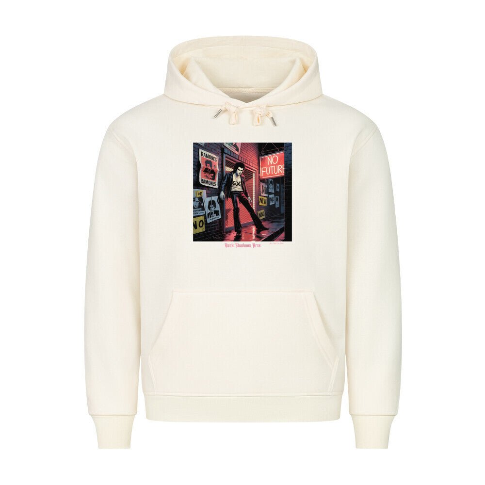 No Future Alley – Punk im Neonregen - HigherBlanks Premium Hoodie | Hoodie | Dark Shadows Arts