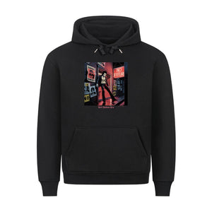 No Future Alley – Punk im Neonregen - HigherBlanks Premium Hoodie | Hoodie | Dark Shadows Arts