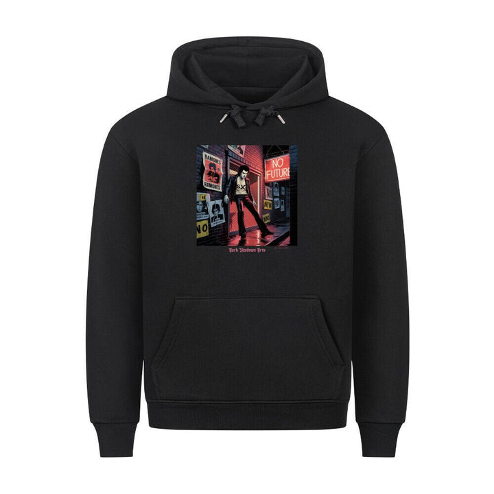 No Future Alley – Punk im Neonregen - HigherBlanks Premium Hoodie | Hoodie | Dark Shadows Arts