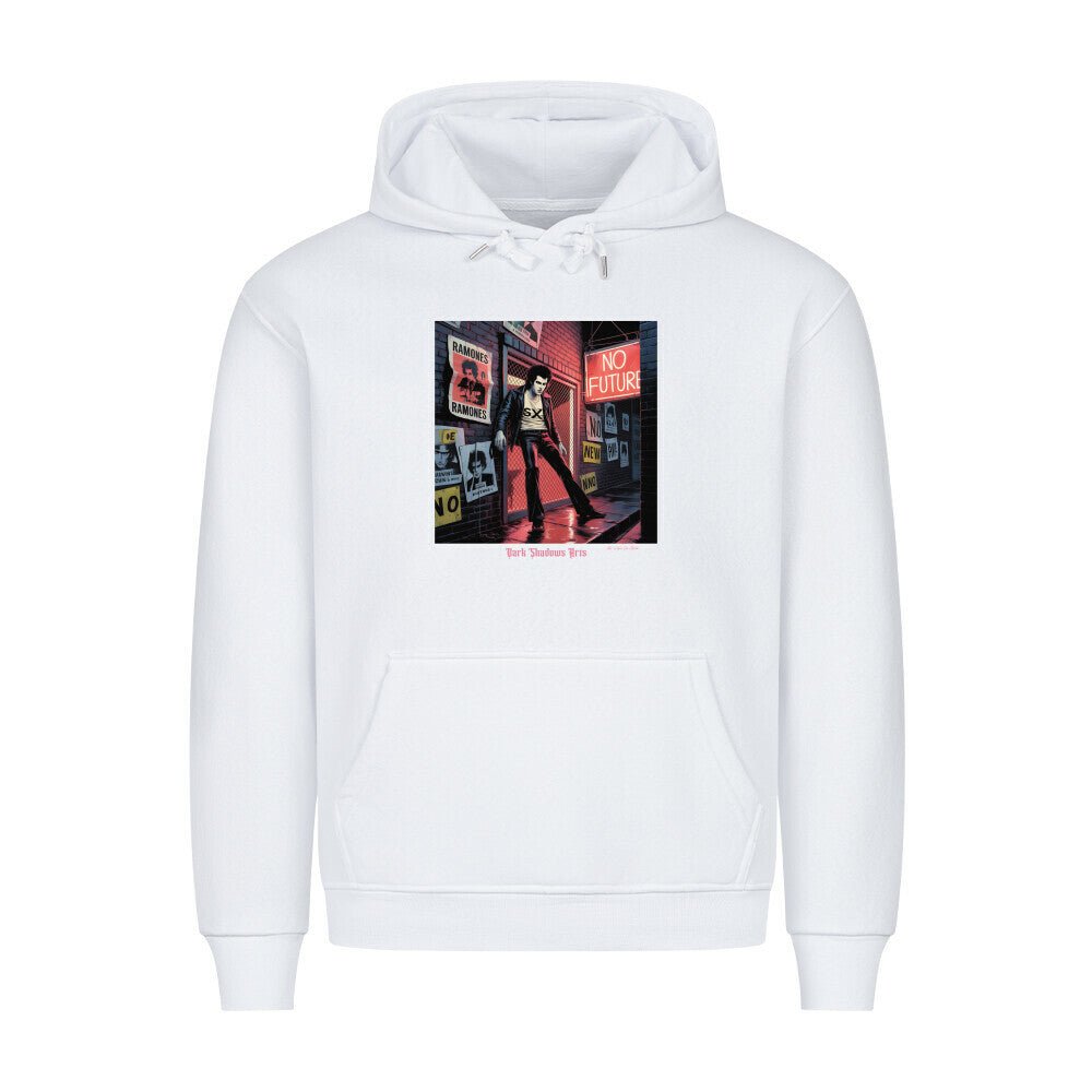 No Future Alley – Punk im Neonregen - HigherBlanks Premium Hoodie | Hoodie | Dark Shadows Arts