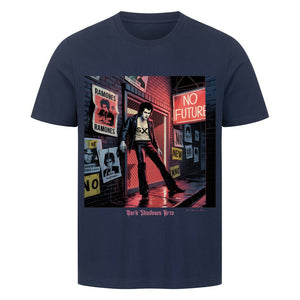 No Future Alley – Punk im Neonregen - HigherBlanks Premium T-Shirt | T-Shirt | Dark Shadows Arts