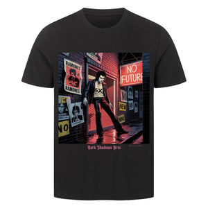 No Future Alley – Punk im Neonregen - HigherBlanks Premium T-Shirt | T-Shirt | Dark Shadows Arts
