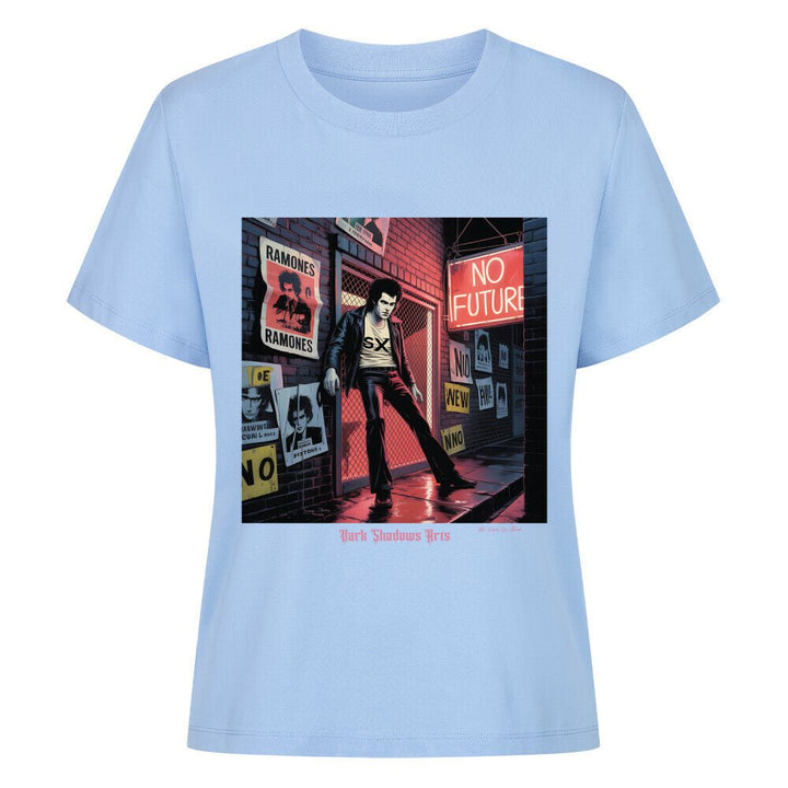 No Future Alley – Punk im Neonregen - Premium Organic Shirt Women | T-Shirt | Dark Shadows Arts