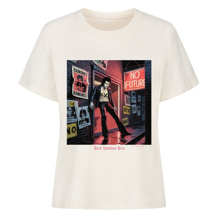 No Future Alley – Punk im Neonregen - Premium Organic Shirt Women | T-Shirt | Dark Shadows Arts