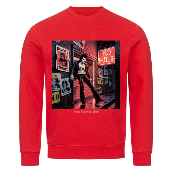 No Future Alley – Punk im Neonregen - Premium Organic Sweatshirt | Sweatshirt | Dark Shadows Arts
