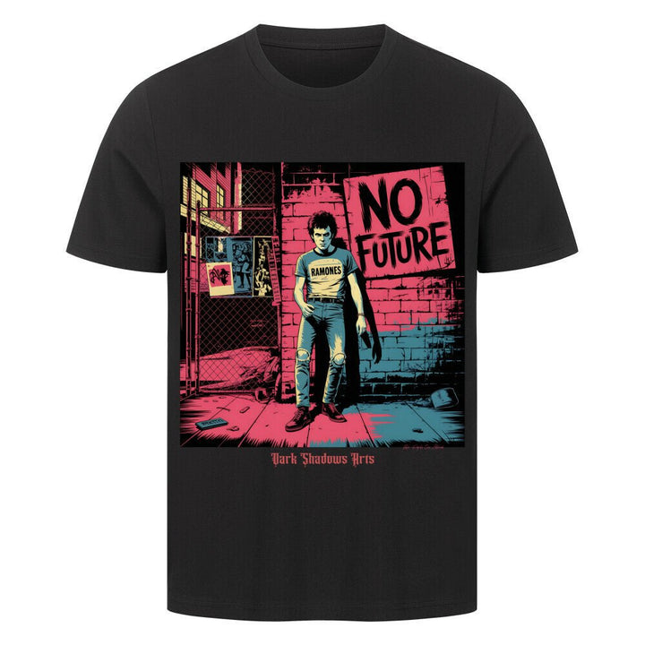 No Future – Rebellion in Rot & Beton - HigherBlanks Premium T-Shirt | T-Shirt | Dark Shadows Arts