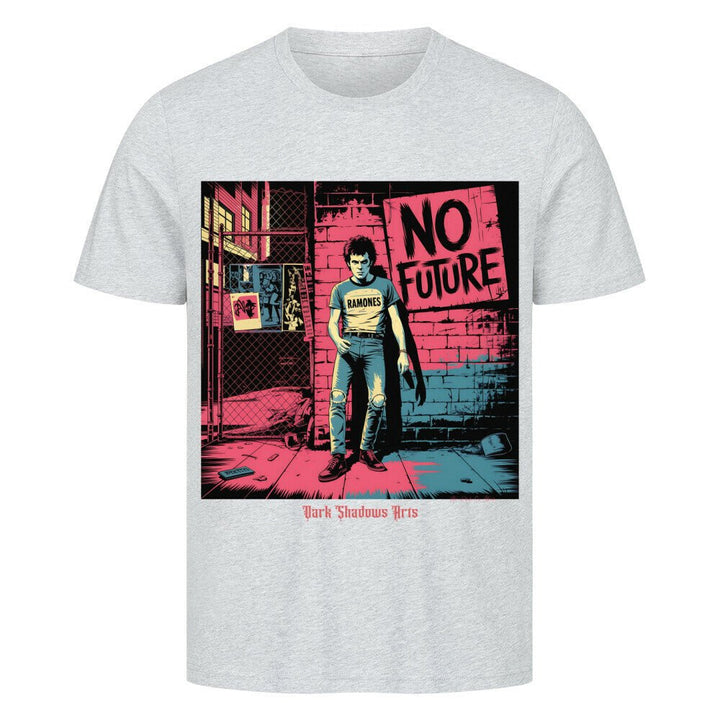 No Future – Rebellion in Rot & Beton - HigherBlanks Premium T-Shirt | T-Shirt | Dark Shadows Arts