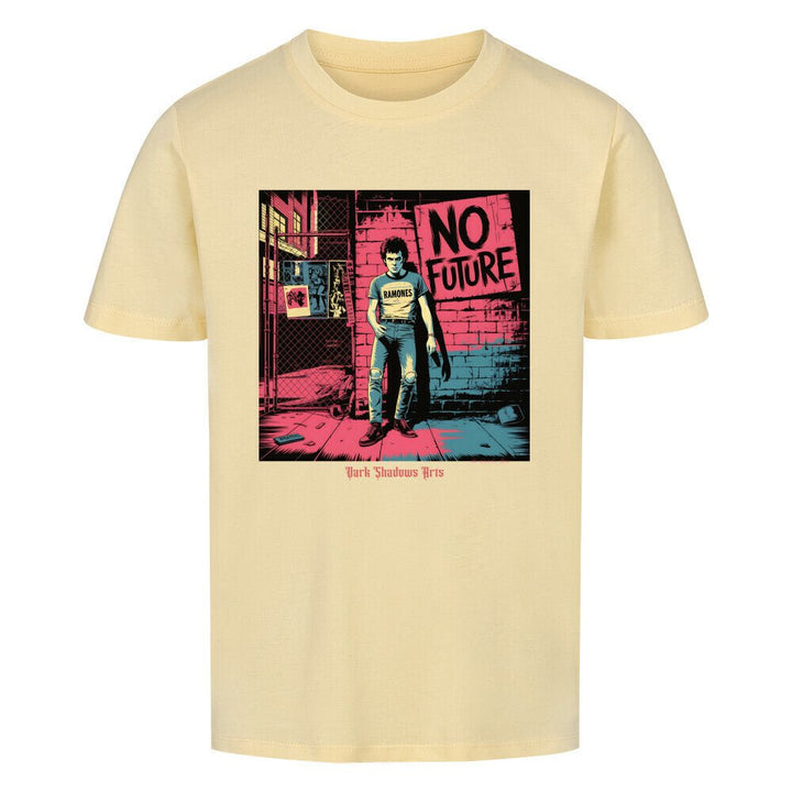 No Future – Rebellion in Rot & Beton - Premium Organic Shirt Kids | T-Shirt | Dark Shadows Arts