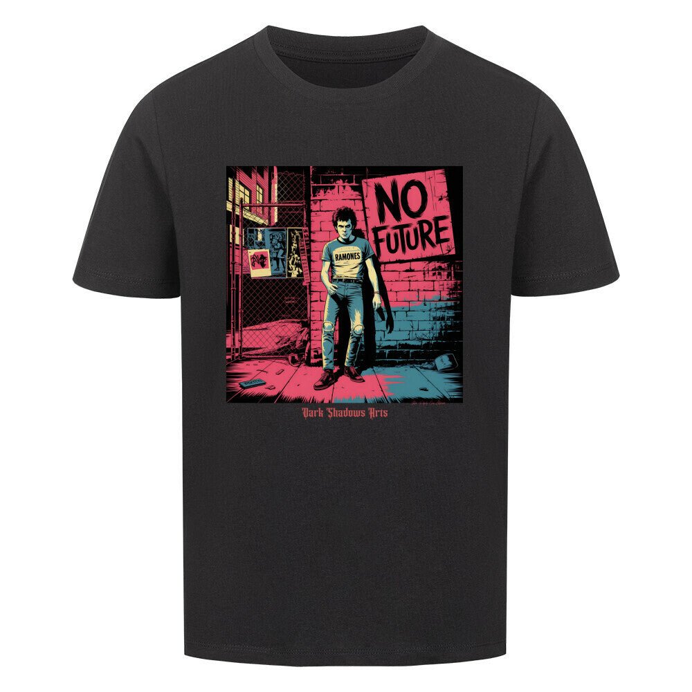 No Future – Rebellion in Rot & Beton - Premium Organic Shirt Kids | T-Shirt | Dark Shadows Arts