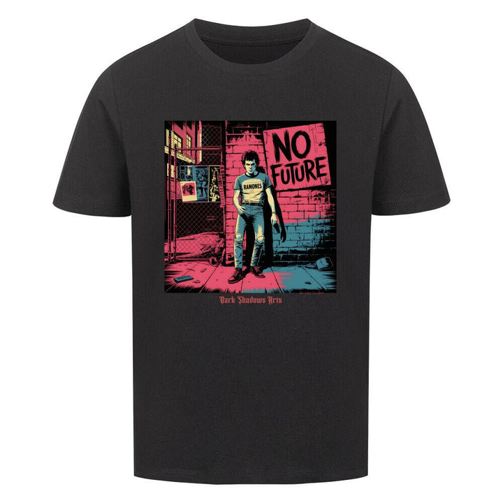 No Future – Rebellion in Rot & Beton - Premium Organic Shirt Kids | T-Shirt | Dark Shadows Arts