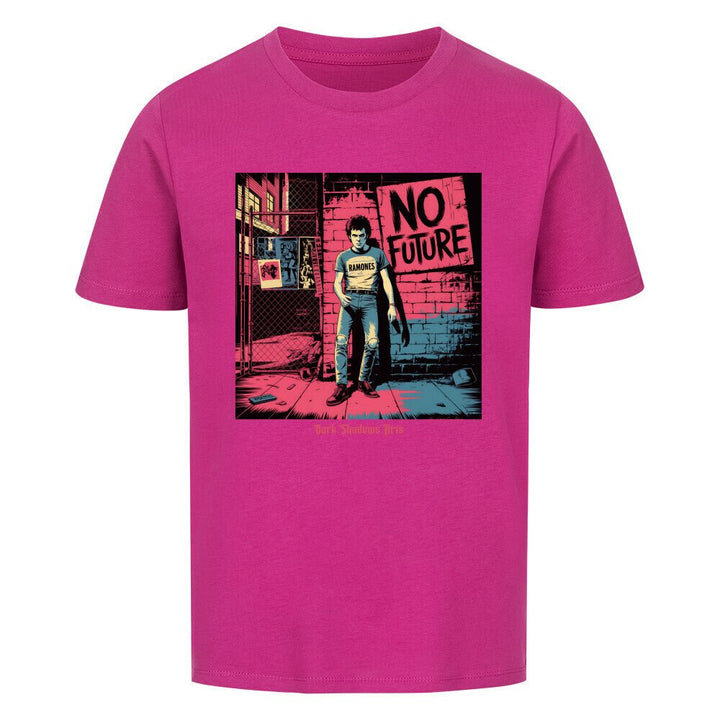 No Future – Rebellion in Rot & Beton - Premium Organic Shirt Kids | T-Shirt | Dark Shadows Arts