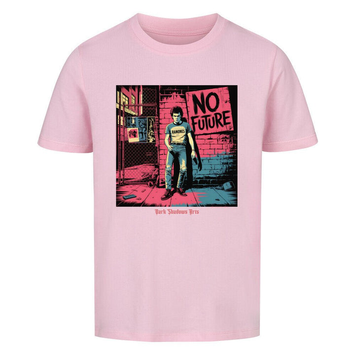 No Future – Rebellion in Rot & Beton - Premium Organic Shirt Kids | T-Shirt | Dark Shadows Arts
