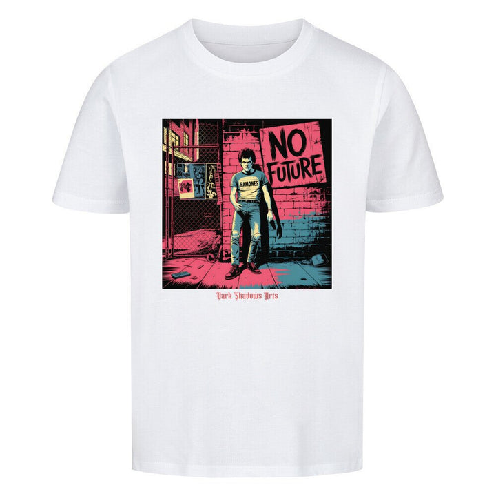 No Future – Rebellion in Rot & Beton - Premium Organic Shirt Kids | T-Shirt | Dark Shadows Arts