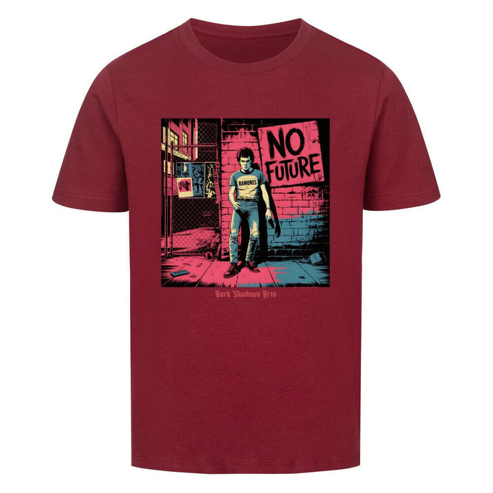 No Future – Rebellion in Rot & Beton - Premium Organic Shirt Kids | T-Shirt | Dark Shadows Arts