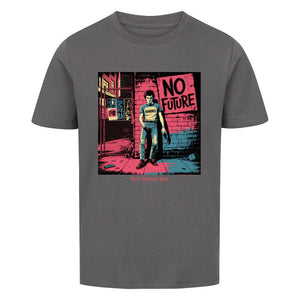 No Future – Rebellion in Rot & Beton - Premium Organic Shirt Kids | T-Shirt | Dark Shadows Arts
