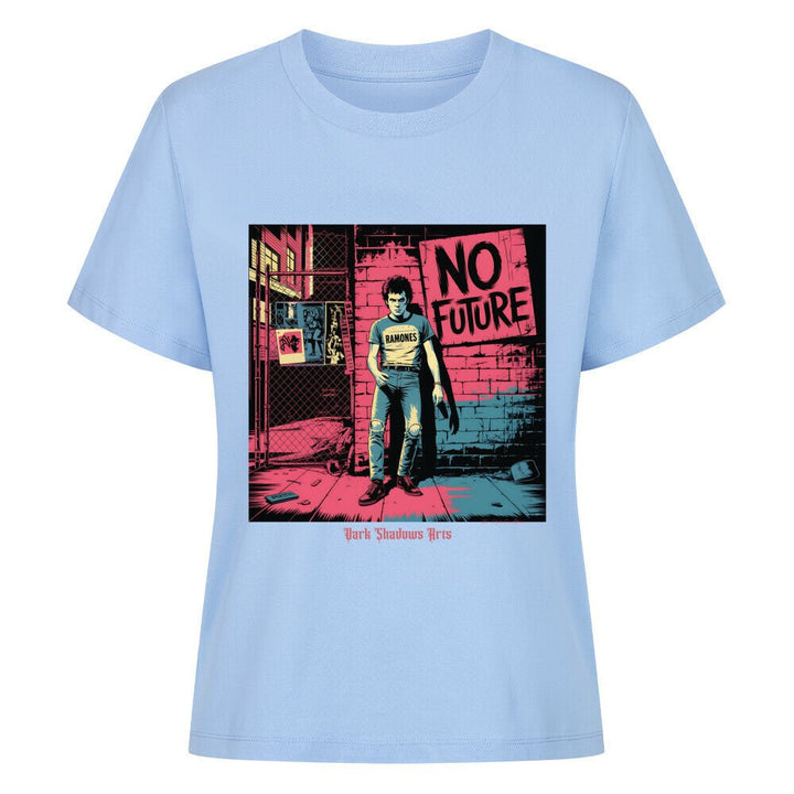 No Future – Rebellion in Rot & Beton - Premium Organic Shirt Women | T-Shirt | Dark Shadows Arts